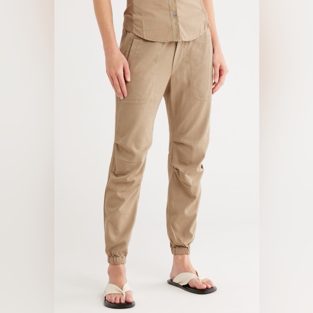 James Perse Soft Drape Utility Pants in tan brown